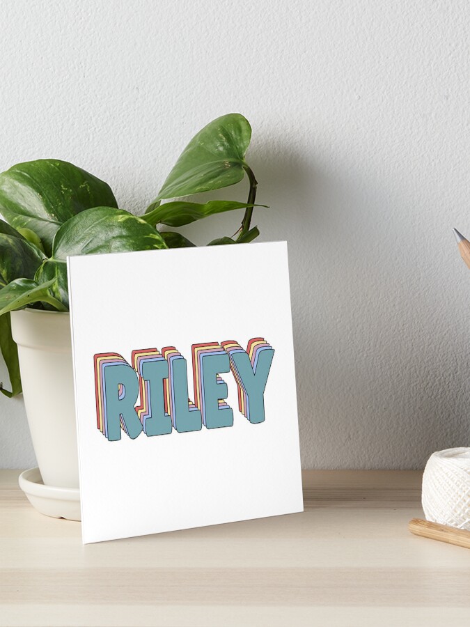 Riley Name  Sticker for Sale by ashleymanheim