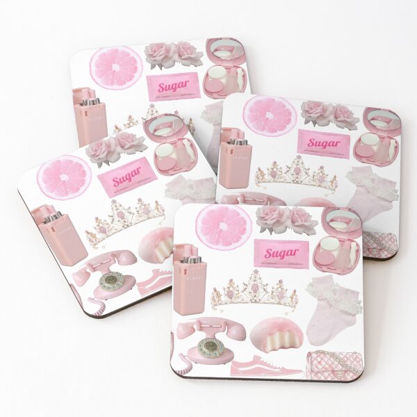 Item preview, cute pastel pink sticker pack designed and sold by PascalesStuff.