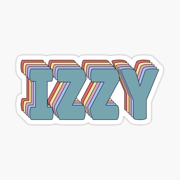Izzy Name  Sticker