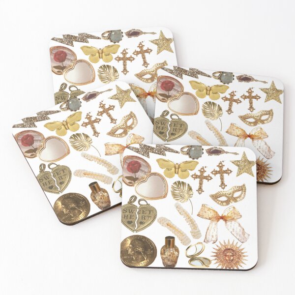 Item preview, gold aesthetic sticker pack designed and sold by PascalesStuff.