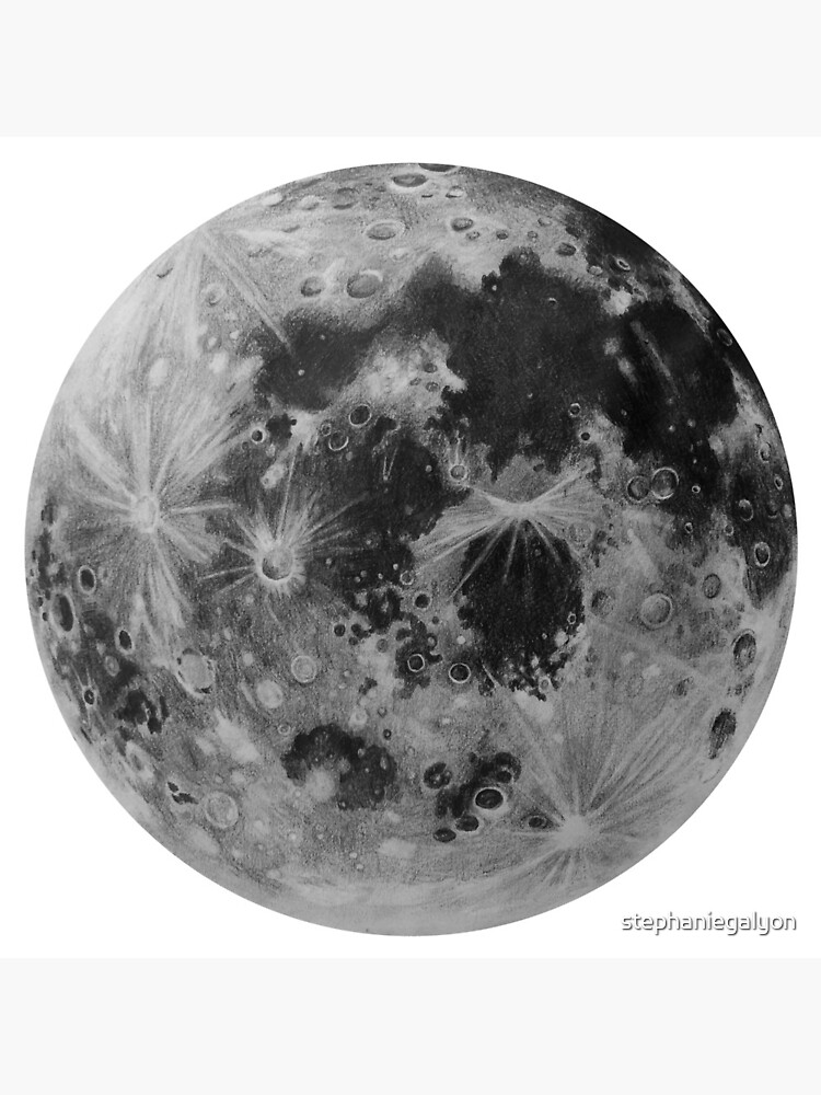 moon pencil drawing