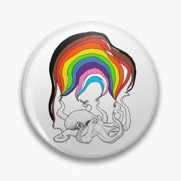 Item preview, Octopus with Rainbow designed and sold by mernstw.