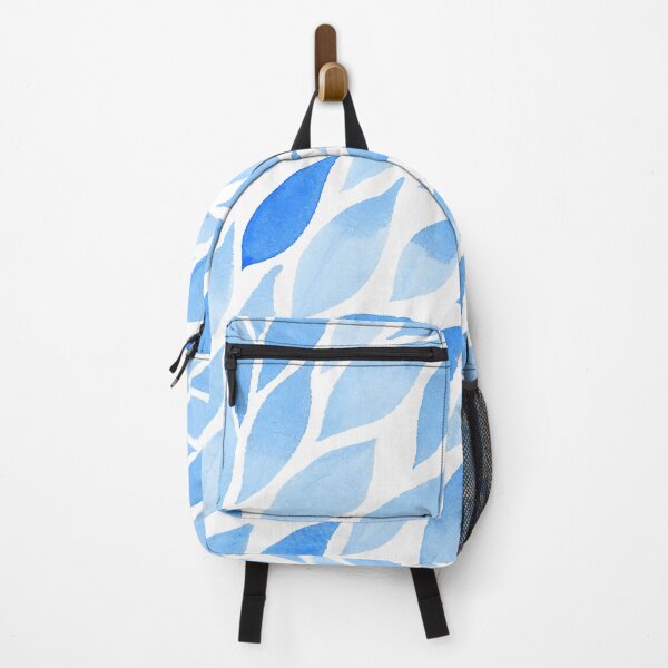Item preview, Watercolor Abstract Blue Leaves Pattern designed and sold by artichromadsgns.