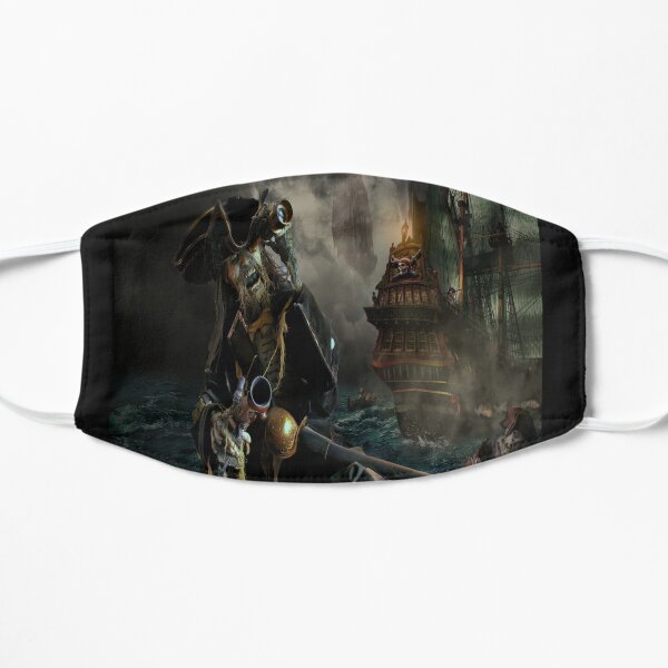 Caribbean Pirates Attack-Sea Salt Beach Front-Sea Pirate Land Flat Mask