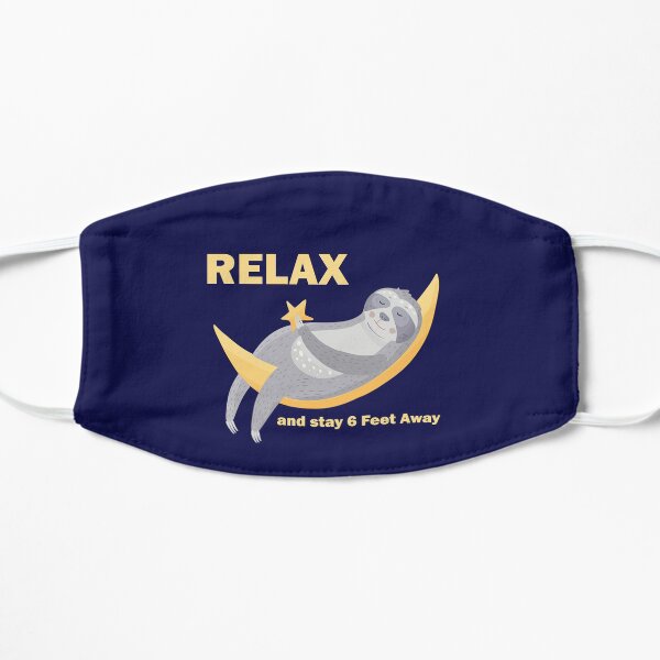Relax mask with sloth Flat Mask