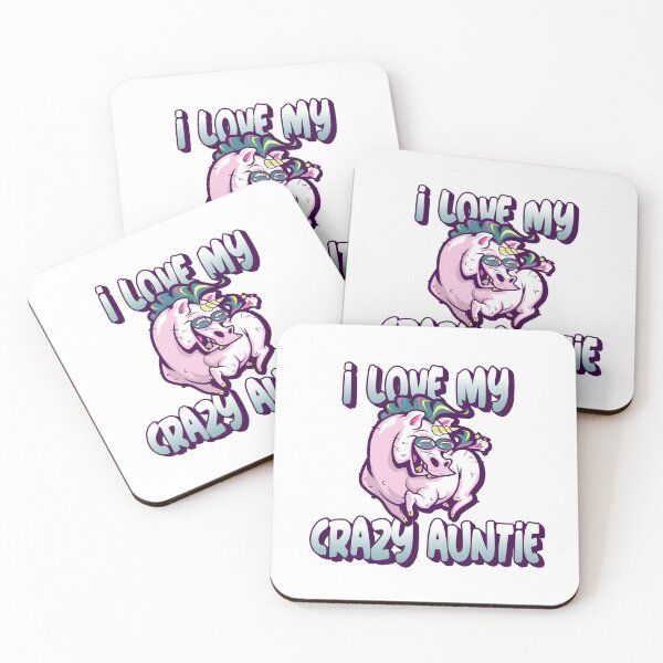 Item preview, I Love My Crazy Auntie, Unicorn Aunt Design designed and sold by designwaves.