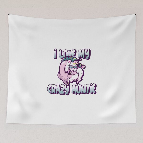 Item preview, I Love My Crazy Auntie, Unicorn Aunt Design designed and sold by designwaves.