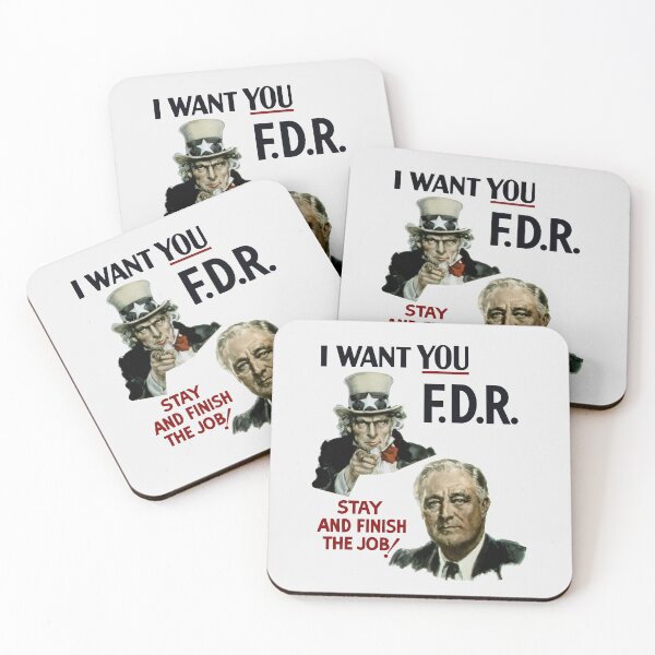 Item preview, I Want You FDR -- Uncle Sam WWII Poster designed and sold by warishellstore.