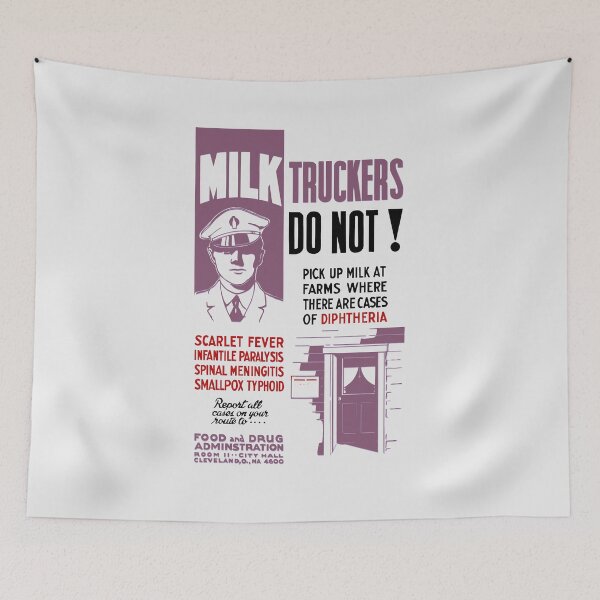 Item preview, Milk Trucker FDA Warning Print designed and sold by warishellstore.