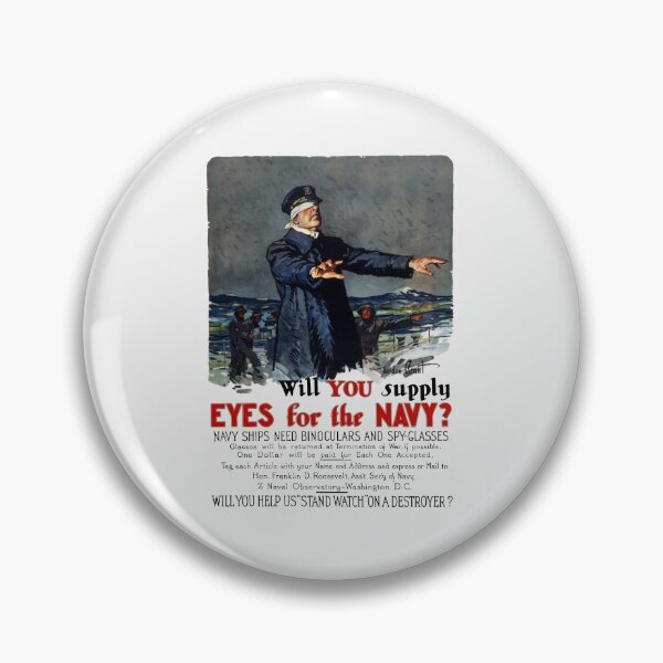 Item preview, Will you supply eyes for the Navy? WWI Poster designed and sold by warishellstore.