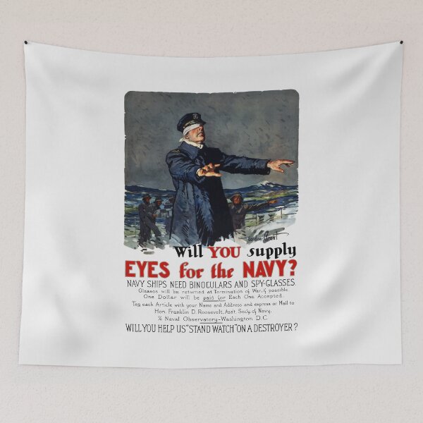 Item preview, Will you supply eyes for the Navy? WWI Poster designed and sold by warishellstore.