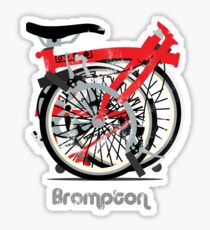 Brompton Bicycle Folded Sticker