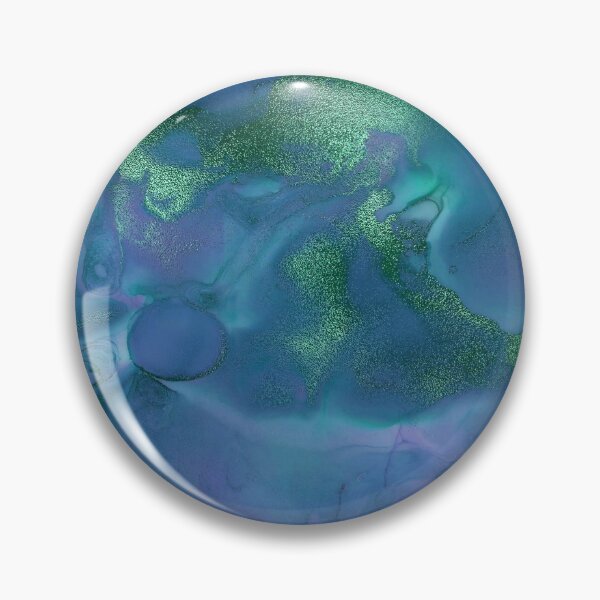 Item preview,  Electric Blue and Green Ink Splash designed and sold by WisdomInspired.