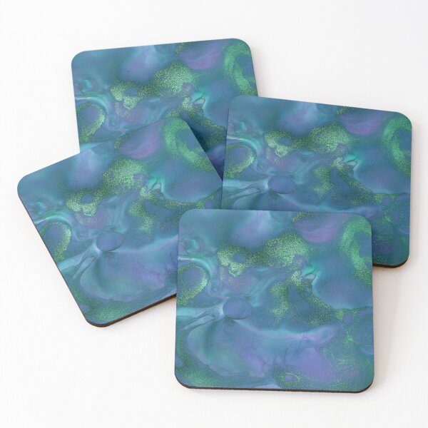 Item preview,  Electric Blue and Green Ink Splash designed and sold by WisdomInspired.