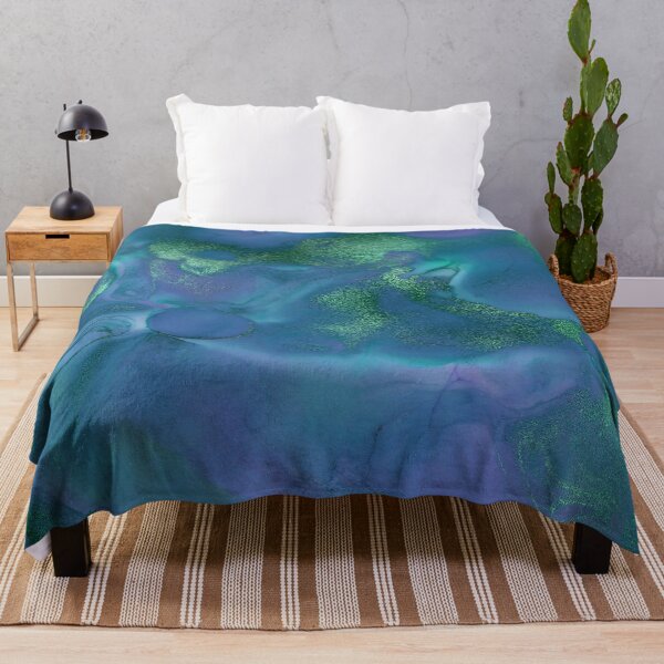 Item preview, Electric Blue and Green Ink Splash designed and sold by WisdomInspired.