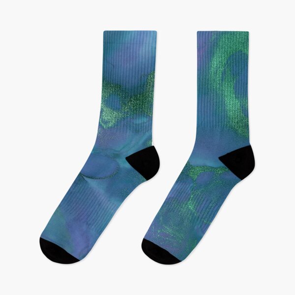 Item preview,  Electric Blue and Green Ink Splash designed and sold by WisdomInspired.