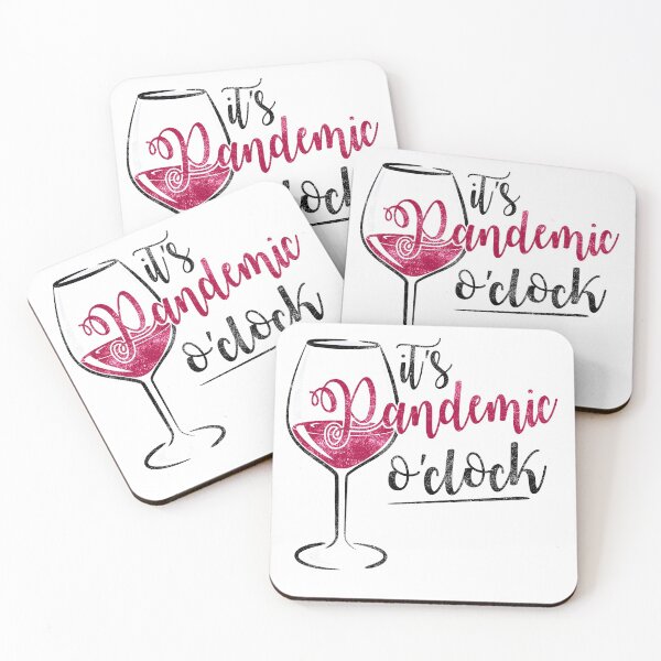 Item preview, It's Pandemic O'Clock Wine designed and sold by CattleandCrow.