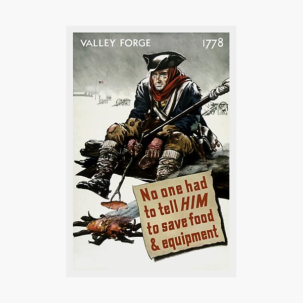 Valley Forge Soldier -- WW2 Propaganda Photographic Print