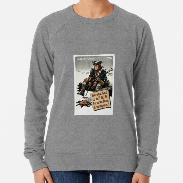 Valley Forge Soldier -- WW2 Propaganda Lightweight Sweatshirt