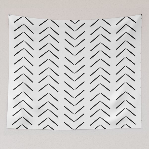 Item preview, Big Arrow Pattern Black and White designed and sold by jamiemaher15.