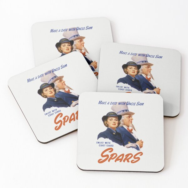 Item preview, Make A Date With Uncle Sam -- Coast Guard Print designed and sold by warishellstore.