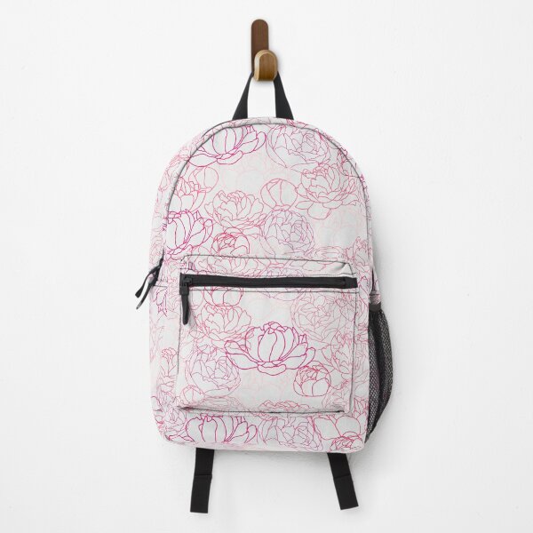 Item preview, Outline Floral Peonies Fabric Pattern designed and sold by Cheap Women's Shirts.