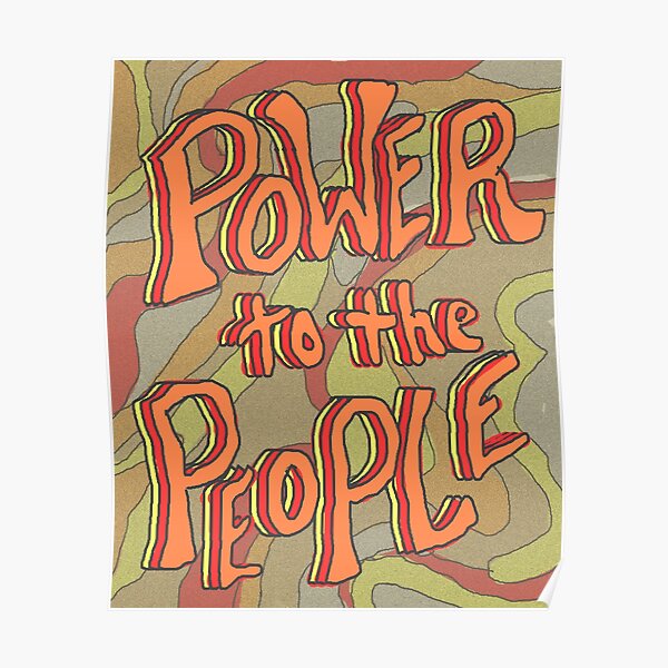 POWER TO THE PEOPLE | red Poster