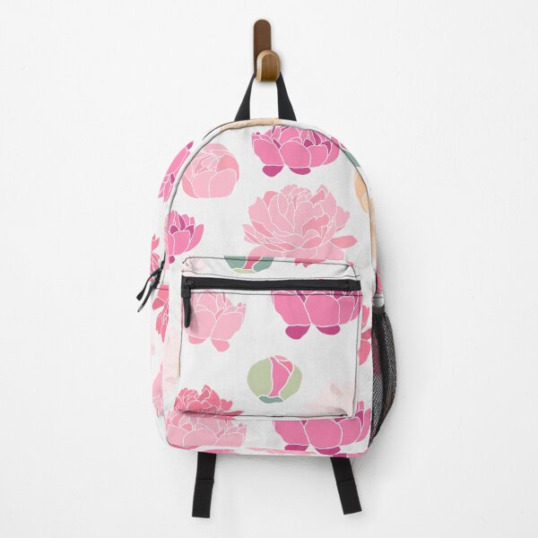 Item preview, Pink Flower Peonies Fabric Pattern designed and sold by Cheap Women's Shirts.