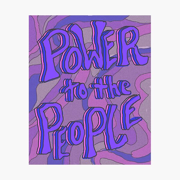 Item preview, POWER TO THE PEOPLE | violet designed and sold by ★ susie xowie ★.