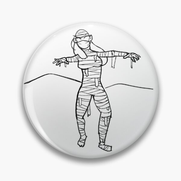 Item preview, Sexy Bandages Mummy Lady Boo Simple Minimalist Print designed and sold by BlossomSky.