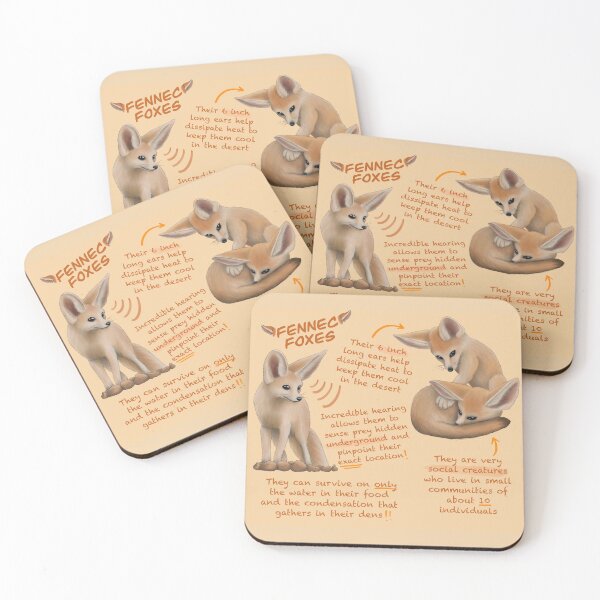 Item preview, Fennec Foxes Fun Facts designed and sold by troyanthonyart.