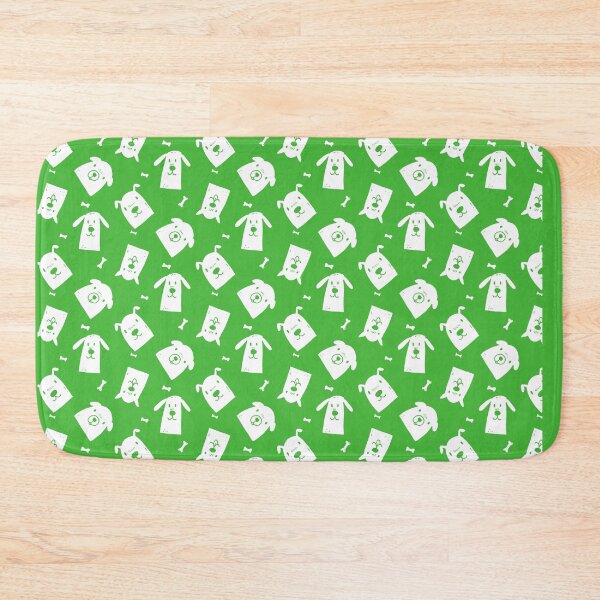 Item preview, White and Green Dog Pattern designed and sold by bk2218.