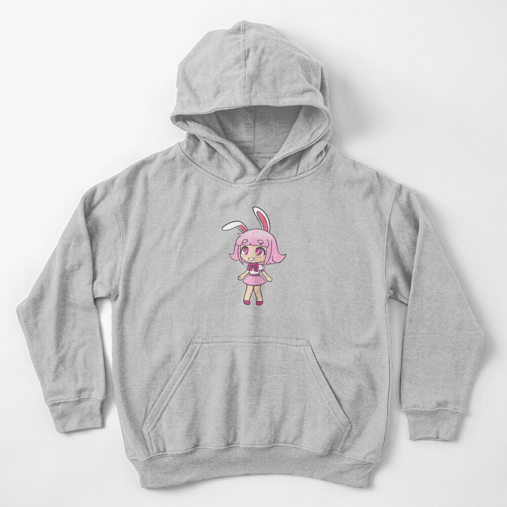 Bunny Gacha Girl Kids Pullover Hoodie