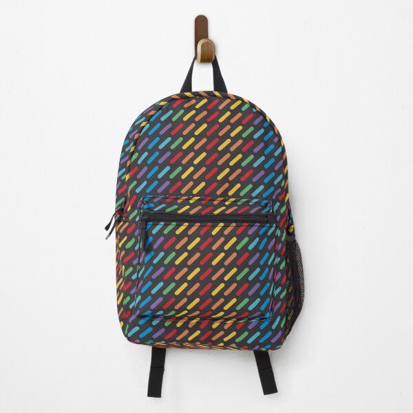 Item preview, Rainbow Jimmies | Bright on Black designed and sold by Aubergine Designs.