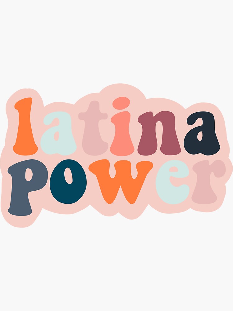 Thumbnail 3 of 3, Sticker, Latina power retro sunset  designed and sold by emilyo15rourke.
