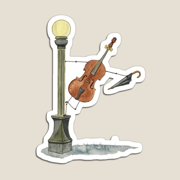 Bassy in the Rain Magnet