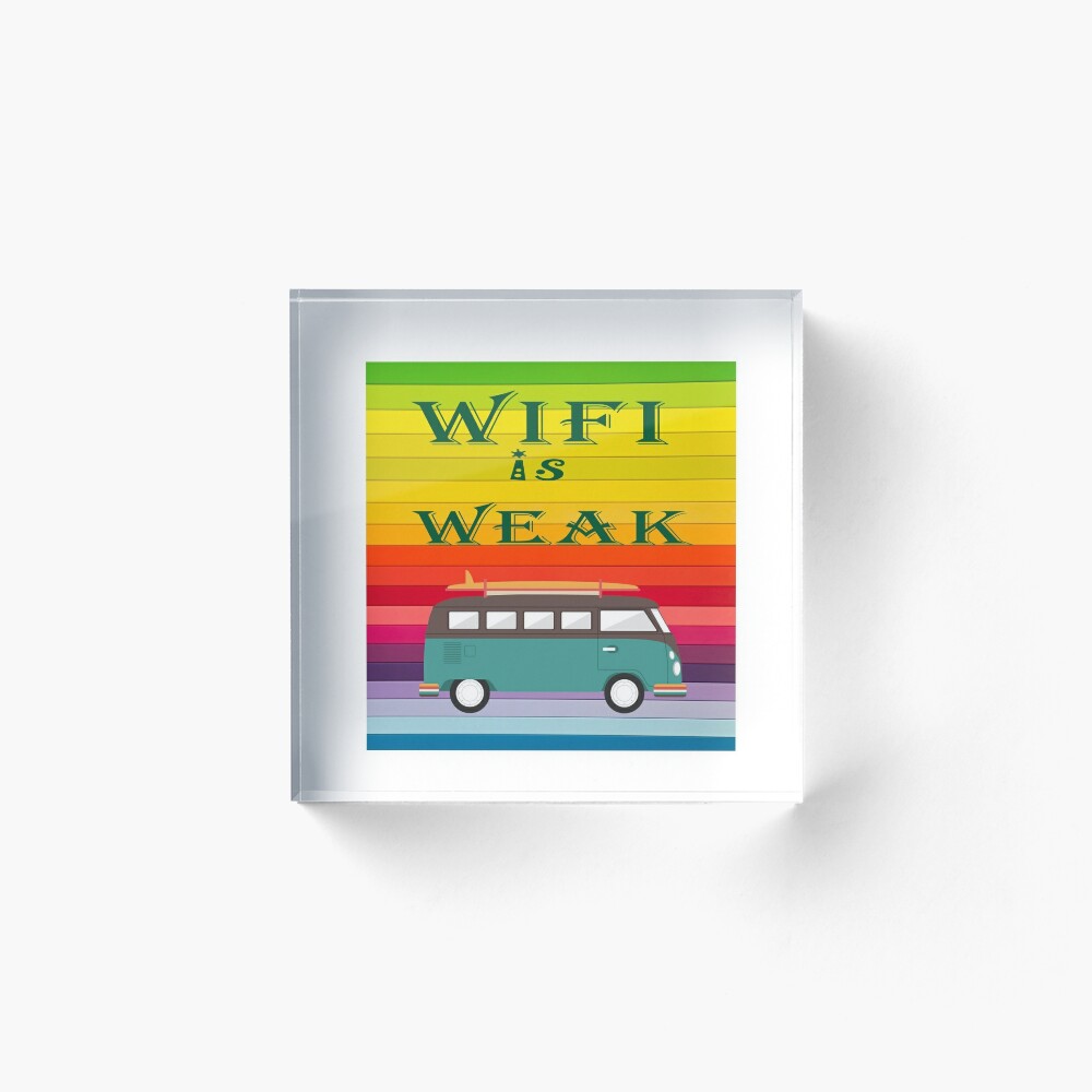 The Hippie Van Hawaii Summer Hawaii Wifi Is Weak Art Board Print By Sniph Redbubble