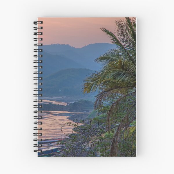 Item preview, Laos. Mekong River. Boats. Sunset. designed and sold by vadim19.