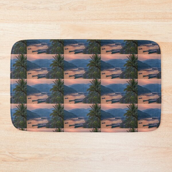 Item preview, Laos. Mekong River. Boats. Sunset. designed and sold by vadim19.