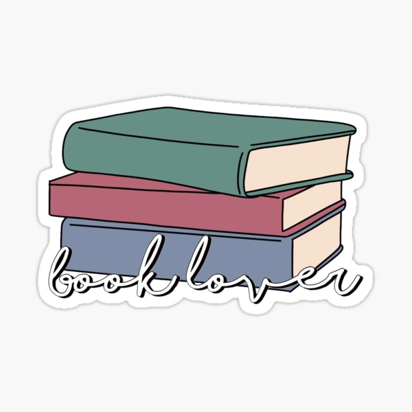 Pile of Books Design Sticker for Sale by Lizzamour