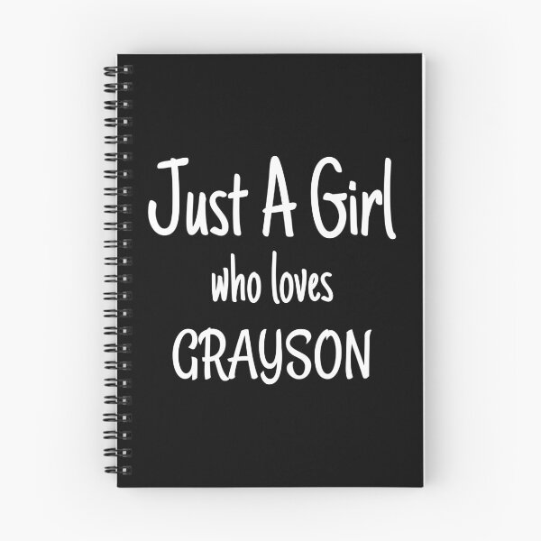 Item preview, Funny Just A Girl Who Loves Grayson print designed and sold by jakehughes2015.