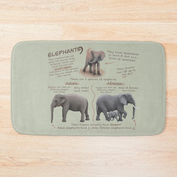 Item preview, Elephants Fun Facts designed and sold by troyanthonyart.