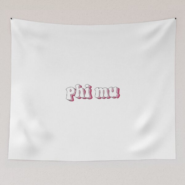 Item preview, Phi Mu Retro Stripes Pink designed and sold by Stickers by SoSrat.