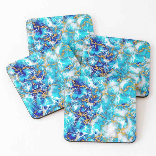 Item preview, Gold Veins in blue marble designed and sold by bradm50.