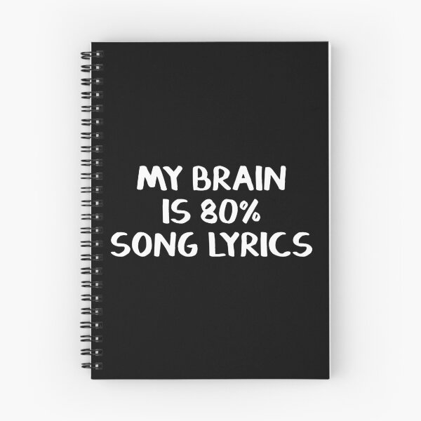 Item preview, My brain is 80% song lyrics designed and sold by allthetees.