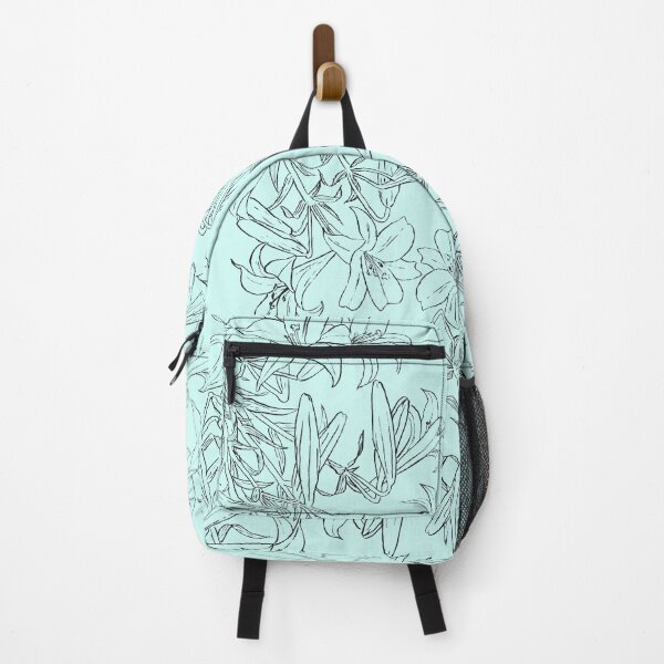 Item preview, Lily sketch in green background designed and sold by ColorandColor.