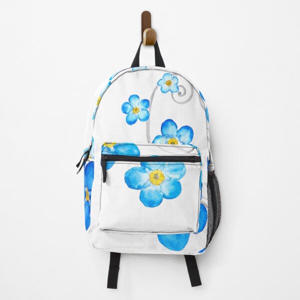 Item preview, blue forget me not watercolor 2017 designed and sold by ColorandColor.