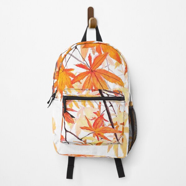 Item preview, Orange maple leaves watercolor designed and sold by ColorandColor.