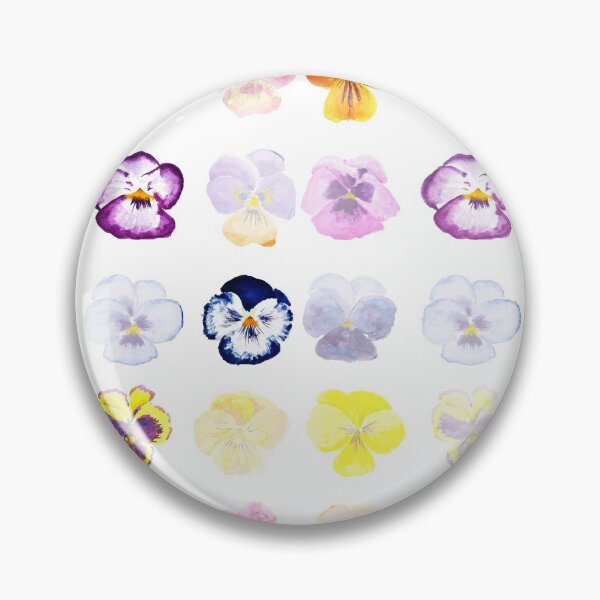 Item preview, colorful pansy pattern watercolor designed and sold by SelenePaintings .