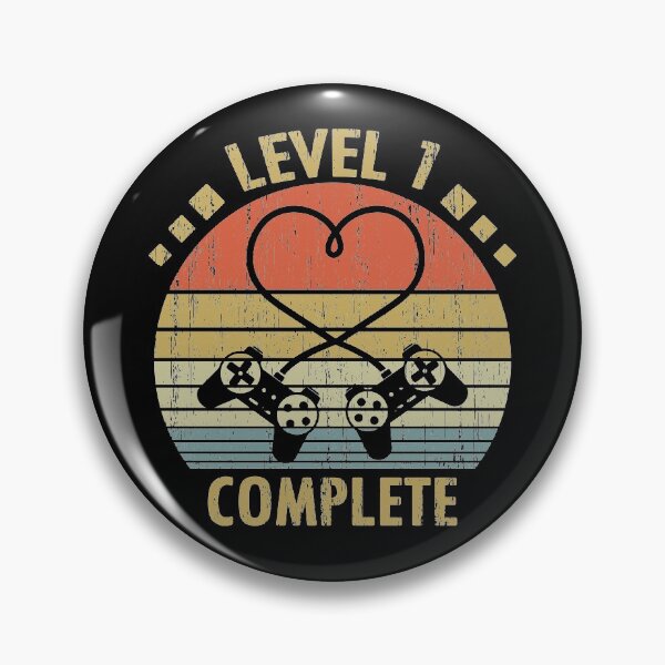 Item preview, Level 1 Complete - 1st Wedding Anniversary Gift Video Gamer designed and sold by nana1099.